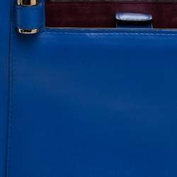 Bvlgari Blue Leather Small Serpenti Scaglie Tote