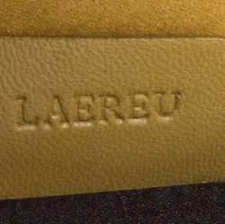 Bvlgari Gold Satin Leoni Flap Clutch