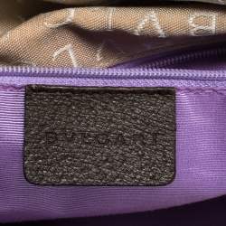 Bvlgari Beige/Brown Logo Mania Canvas and Leather Tote