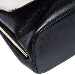 Bvlgari Beige/Black Leather Icona Shoulder Bag