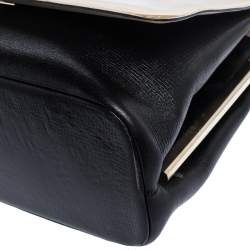Bvlgari Beige/Black Leather Icona Shoulder Bag