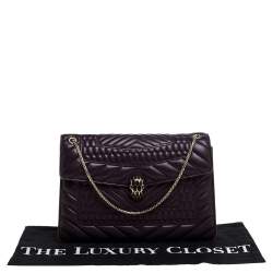 Pre Owned حقيبة كتف بلغاري فوريفر سيربينتي جلد سكالي متوسطة جلد مبطنة خضراء