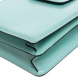 Bvlgari Mint Green Leather Top Handle Bag