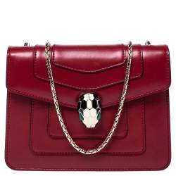 Serpenti leather handbag Bvlgari Red in Leather - 34951503