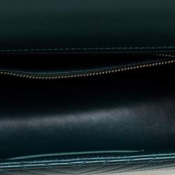 Pre Owned حقيبة كتف بلغاري فوريفر سيربينتي جلد سكالي متوسطة جلد مبطنة خضراء