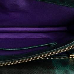 مملوكة مسبقًا Bvlgari Green Karung Medium Serpenti Forever Shoulder Bag