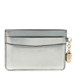 Pre Owned حافظة بطاقات بلغارى جلد لامع ذهبى ميتالك 