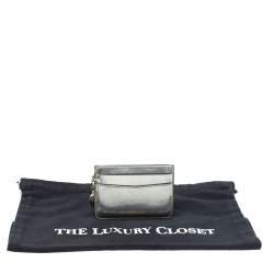 Pre Owned حافظة بطاقات بلغارى جلد لامع ذهبى ميتالك 