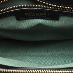 Pre Owned حقيبة كتف بلغاري سربنتي فوريفر كبيرة سحلية خضراء