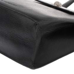 Pre Owned Bvlgari Black Leather Accordion Shoulder Bag