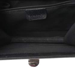 Pre Owned Bvlgari Black Leather Accordion Shoulder Bag