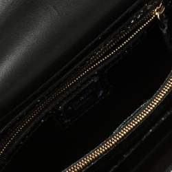 Bvlgari Green Python Medium Serpenti Forever Flap Shoulder Bag