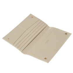 Bvlgari Cream Leather Serpenti Forever Wallet