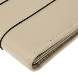 Bvlgari Cream Leather Serpenti Forever Wallet
