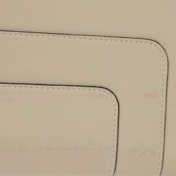 Bvlgari Cream Leather Serpenti Forever Wallet