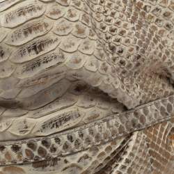 Bvlgari Beige/Gold Python Chandra Hobo