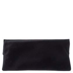 Pre Owned Bvlgari Black Satin Monete Clutch