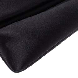 Pre Owned Bvlgari Black Satin Monete Clutch