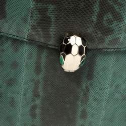 Bvlgari Green Karung Large Serpenti Forever Shoulder Bag