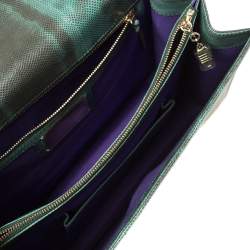 Bvlgari Green Karung Large Serpenti Forever Shoulder Bag