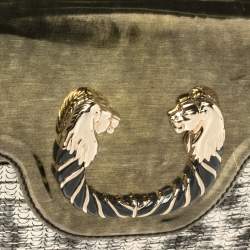 Pre Owned Bvlgari Silver/Gold Patent and Leather Leoni Shoulder Bag