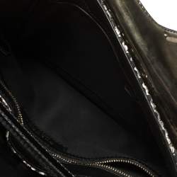 Pre Owned Bvlgari Silver/Gold Patent and Leather Leoni Shoulder Bag