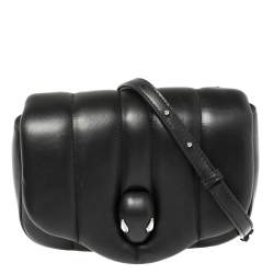 Pre Owned Bvlgari Black Leather Ambush Belt Bag