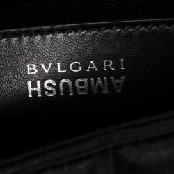 Pre Owned Bvlgari Black Leather Ambush Belt Bag