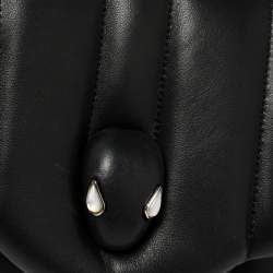 Pre Owned Bvlgari Black Leather Ambush Belt Bag