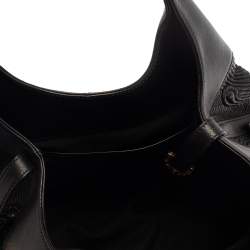 Bvlgari Black Leather Chandra Hobo