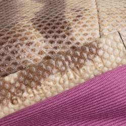 Pre Owned حقيبة كتف بلغاري كارونغ سيربنتي فور إيفر كبيرة بيج بقلاب 