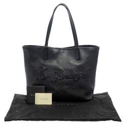 Pre Owned Bvlgari Black Soft Leather Sotirio Tote