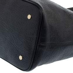 Pre Owned Bvlgari Black Soft Leather Sotirio Tote