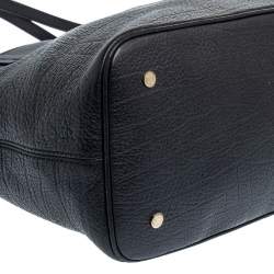 Pre Owned Bvlgari Black Soft Leather Sotirio Tote