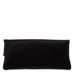Bvlgari Black Satin Monete Clutch