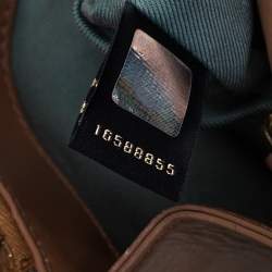 مملوكة مسبقًا حقيبة كتف بلغاري سيربينتي فوريفر جلد بني كبيرة