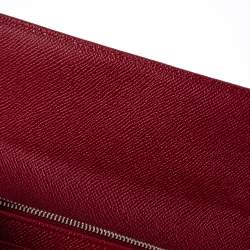 Pre Owned Bvlgari Red Leather Bvlgari Bvlgari Continental Wallet