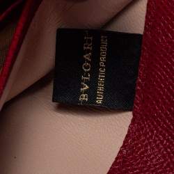 Pre Owned Bvlgari Red Leather Bvlgari Bvlgari Continental Wallet