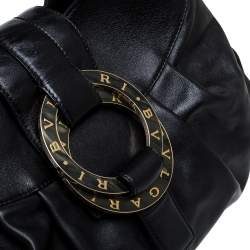 Pre Owned Bvlgari Black Leather Chandra Satchel