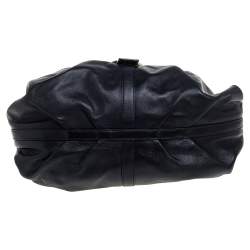 Pre Owned Bvlgari Black Leather Chandra Satchel