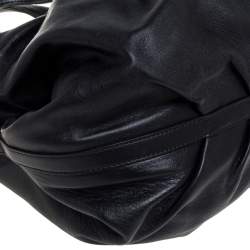 Pre Owned Bvlgari Black Leather Chandra Satchel