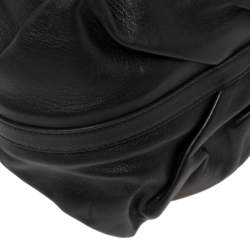Pre Owned Bvlgari Black Leather Chandra Hobo
