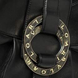 Pre Owned Bvlgari Black Leather Chandra Hobo