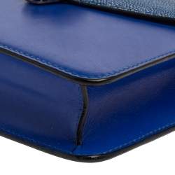 Pre Owned Bvlgari Blue Stingray and Leather Serpenti Forever Shoulder Bag