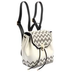 Bvlgari White Leather Serpent X Nicholas Kirkwood Backpack 