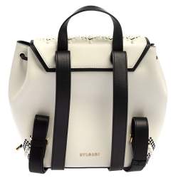 Bvlgari White Leather Serpent X Nicholas Kirkwood Backpack 