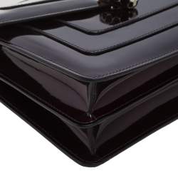 Pre Owned حقيبة كتف بلغاري سيربينتي  فوريفر متوسطة جلد خضراء