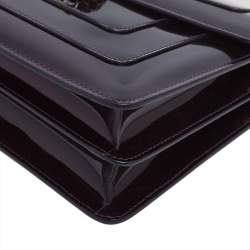 Pre Owned حقيبة كتف بلغاري سيربينتي  فوريفر متوسطة جلد خضراء