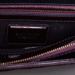 Pre Owned حقيبة كتف بلغاري سيربينتي  فوريفر متوسطة جلد خضراء