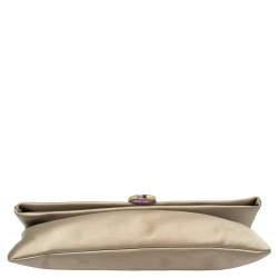 Bvlgari Grey Satin Monete Clutch